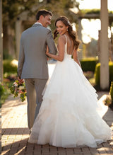 Ball Gown Wedding Dress Tulle Ruffles-Dbrbridal
