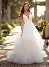 Ball Gown Wedding Dress Tulle Ruffles-Dbrbridal