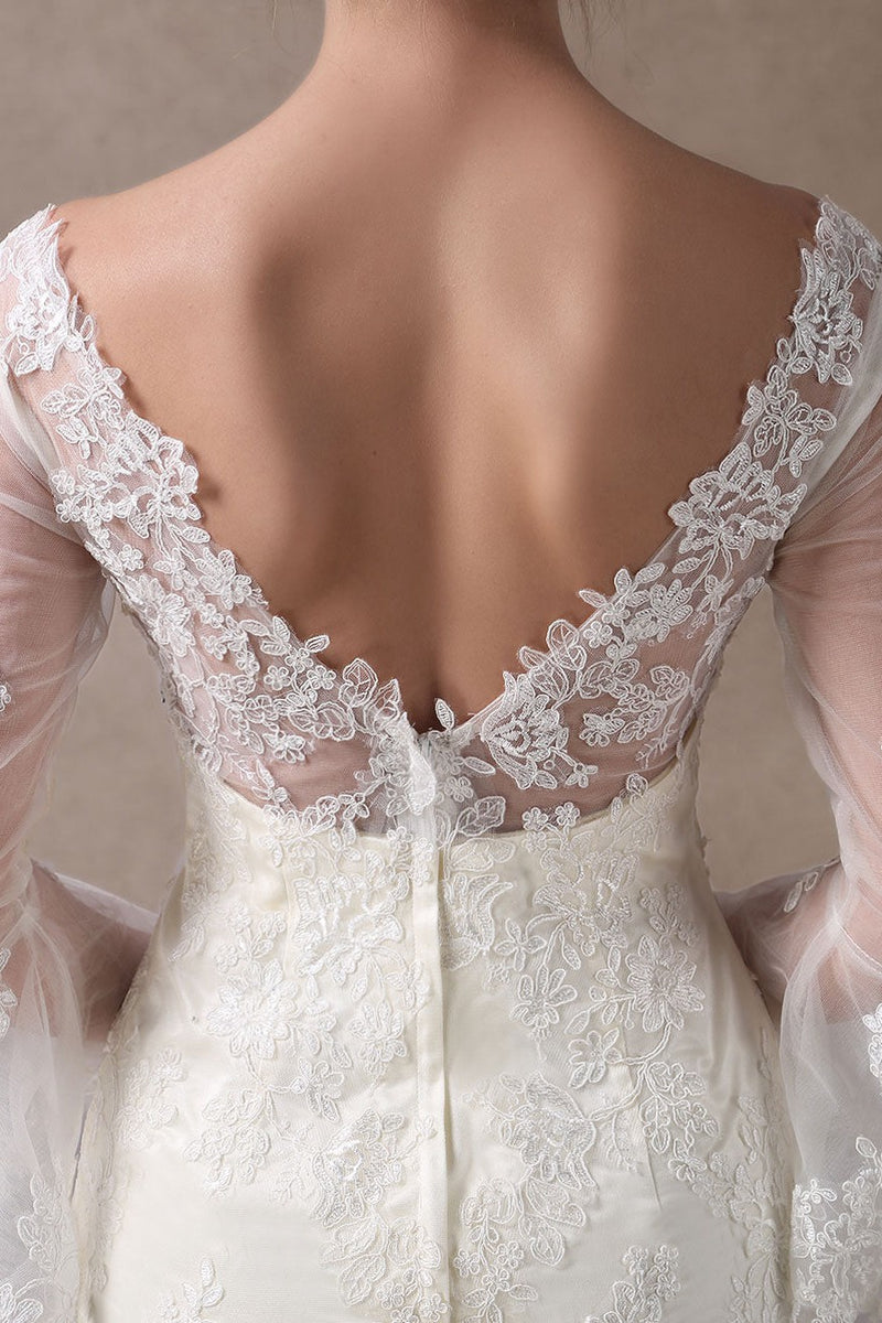 Boho Wedding Dresses Short Column Beach Bridal Dress Bell Sleeve Lace Applique V-Neck Knee Length Summer Wedding Gowns – Dbrbridal