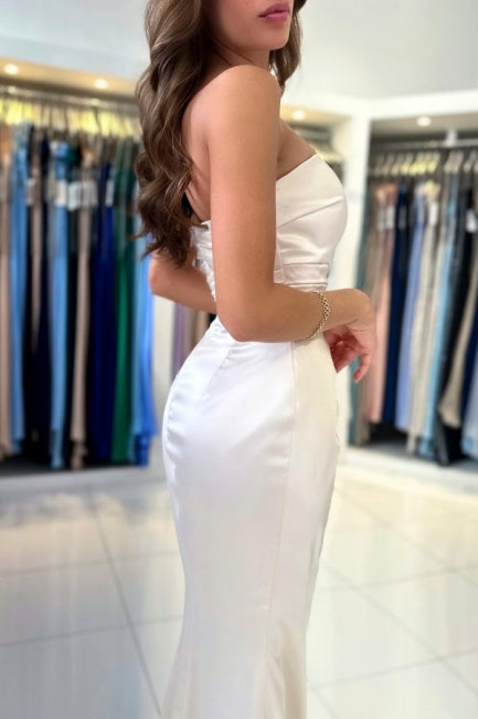 Glamorous sweetheart Sleeveless Evening Party Gowns Front Split Long-Dbrbridal