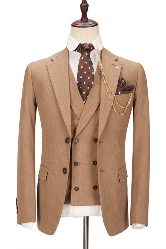 Gorgeous Amazing Notched Lapel Slim Fit Men Suits-Dbrbridal