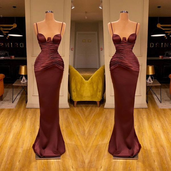 Gorgeous Mermaid Evening Ball Dresses Long Prom Dresses Spaghetti-Straps-Dbrbridal