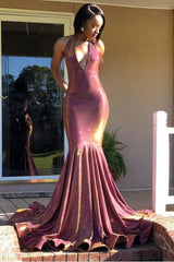 Halter Chic V-Neck Gorgeous Prom Dresses Fit and Flare Sleeveless Chic Evening Gowns-Dbrbridal
