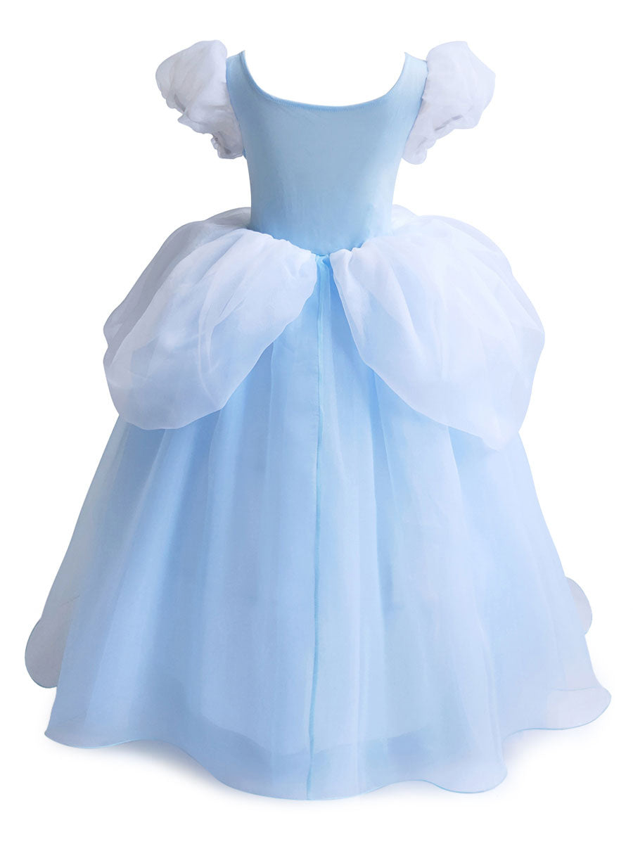 Jewel Neck Short Sleeves Applique Kids Social Pageant Dresses