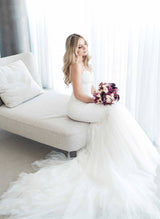 Mermaid Fitted Elegant Sweetheart Wedding Dresses Beaded-Dbrbridal