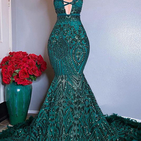 prom dress with feathers on bottom fitted lace wedding dress Luxury Red Long Embellished Mermaid Feather Prom  Dress Formal Gown 44