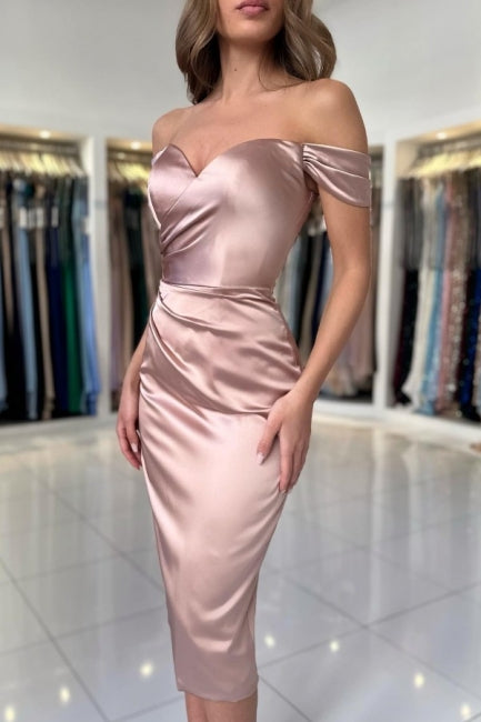 New Arrival sweetheart Off-the-Shoulder Cap Sleeves Evening Party Gowns With Ruffles Long-Dbrbridal