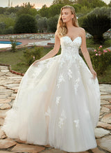 Romantic Wedding Dresses Tulle Lace Ball-Gown-Dbrbridal