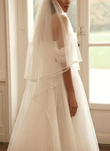 Sequined Wedding Dresses Chic A-line Off-The-Shoulder Long Sleeves-Dbrbridal