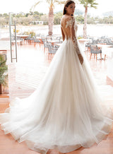 Stunning Luxury Lace Wedding Dresses Long Sleeves-Dbrbridal